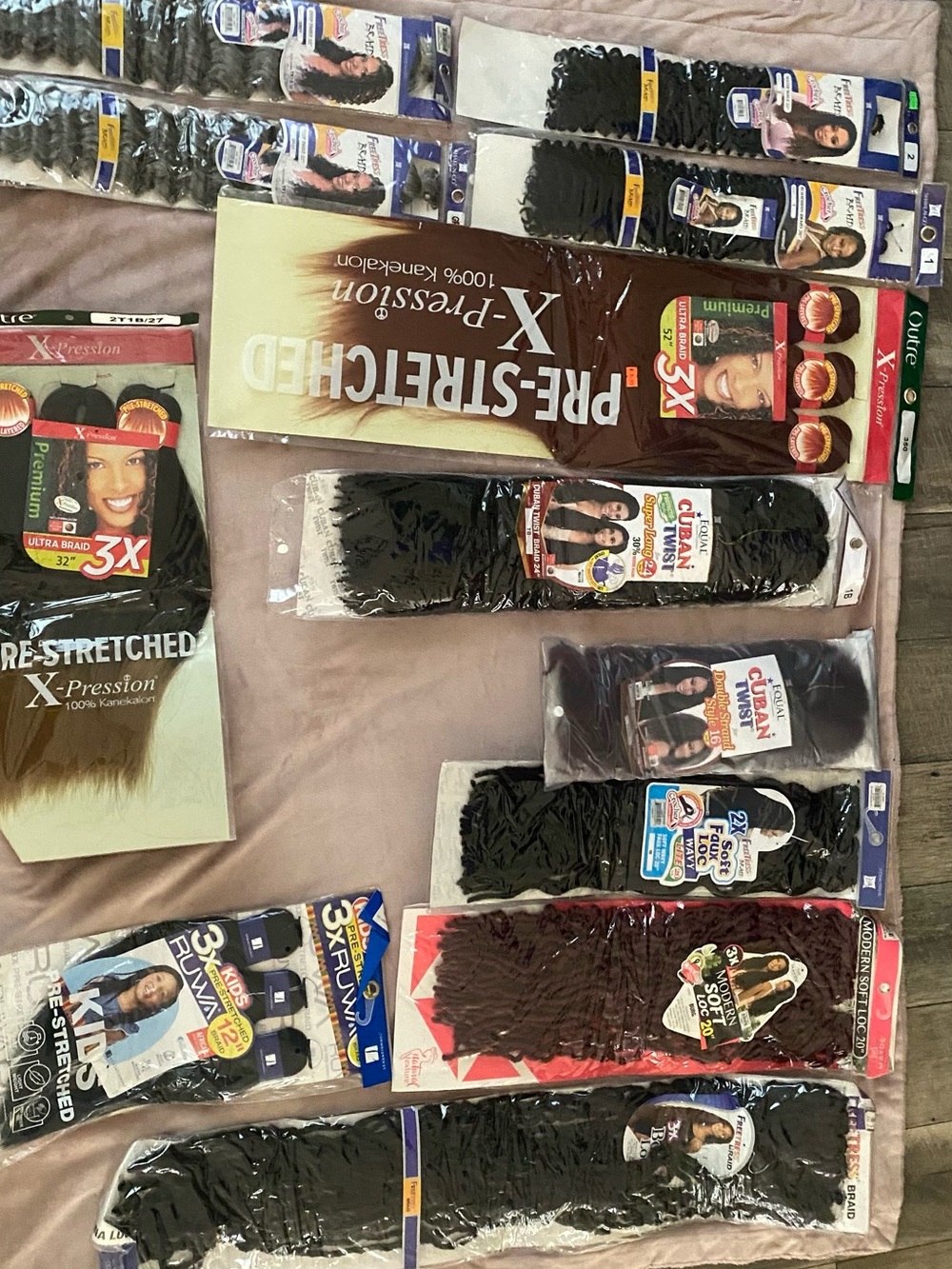 Pre-Stretched Synthetic Crochet Braiding Hair - Black -